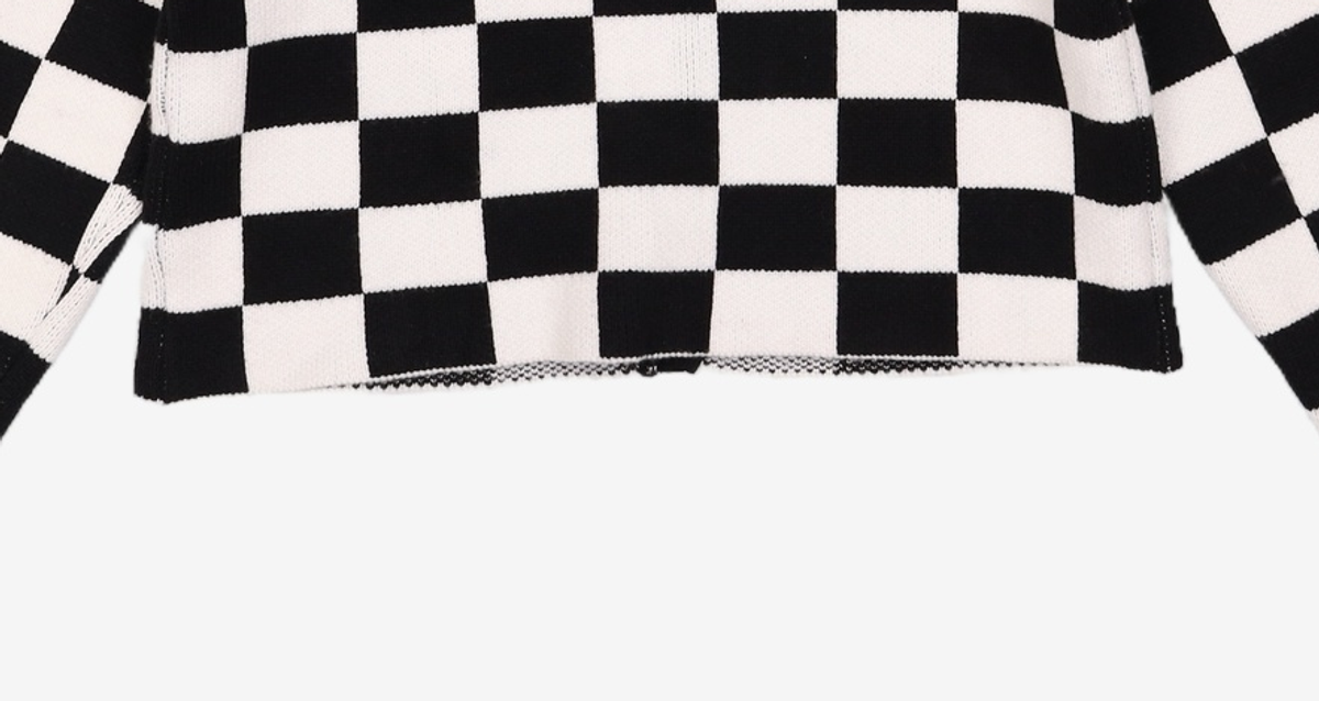 미쏘(MIXXO) 카라넥 체크 가디건 MIWCKCV25T M