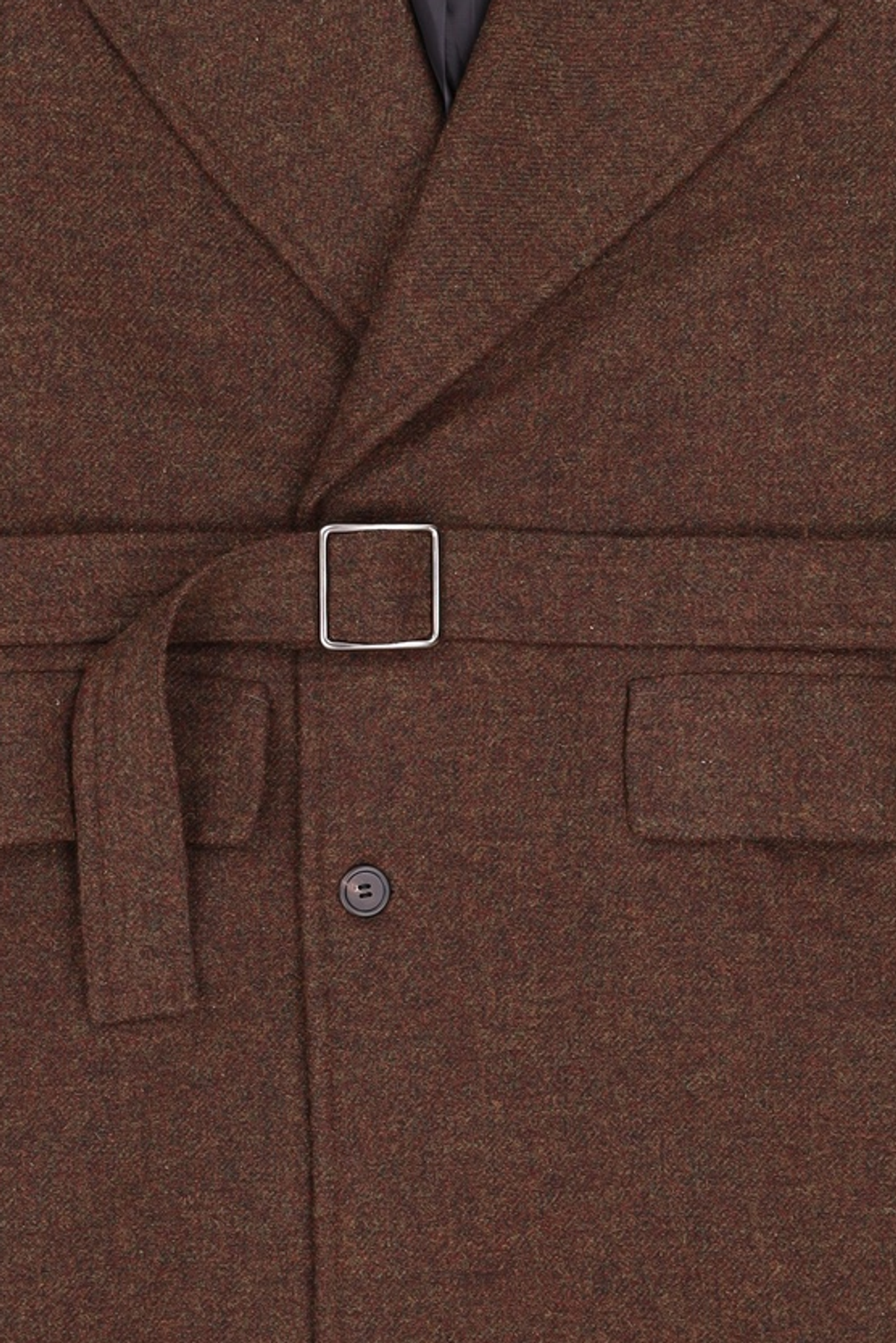 메종미네드(MAISON MINED) BLEND BROWN HALF DOUBLE COAT M