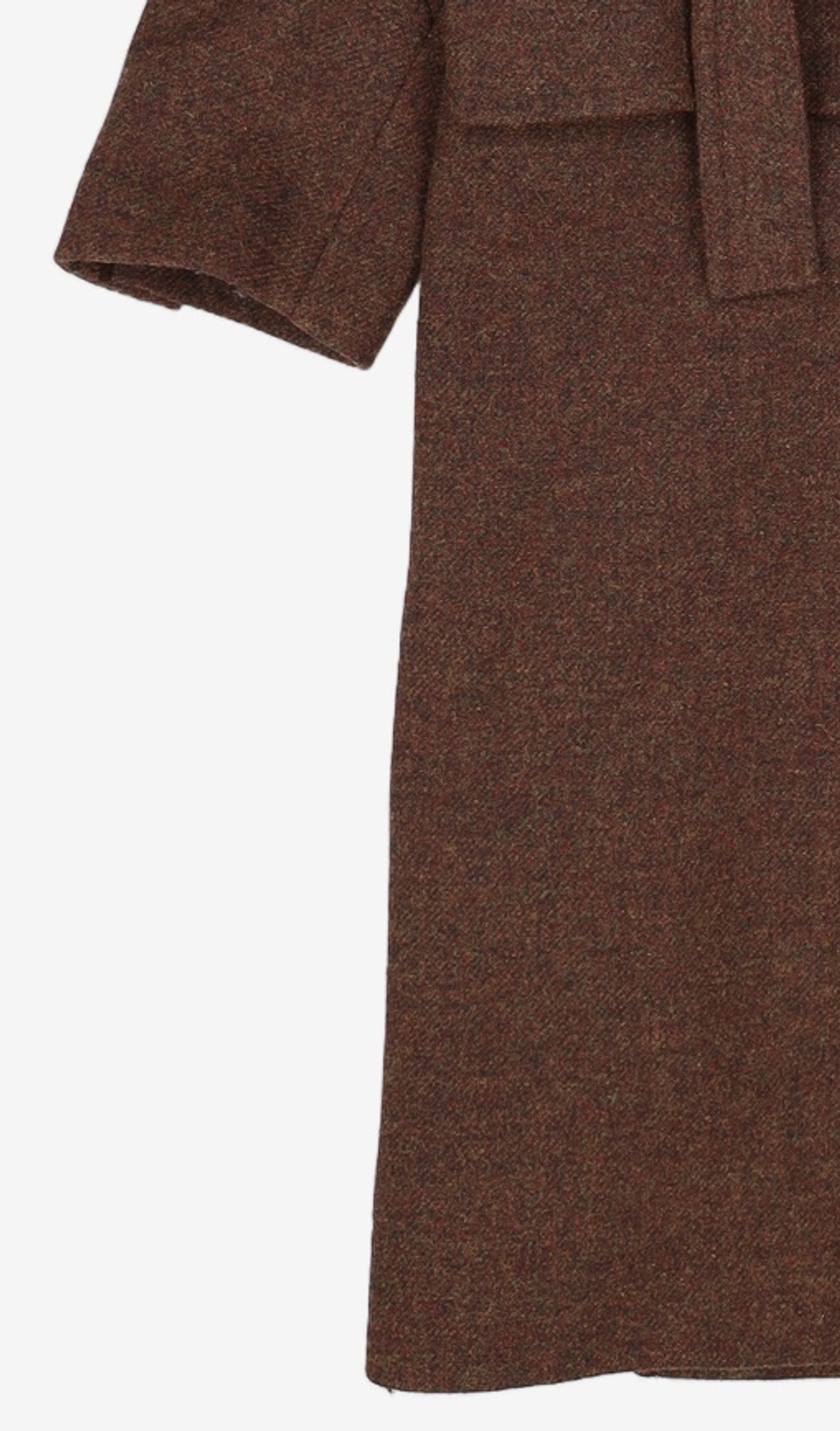 메종미네드(MAISON MINED) BLEND BROWN HALF DOUBLE COAT M