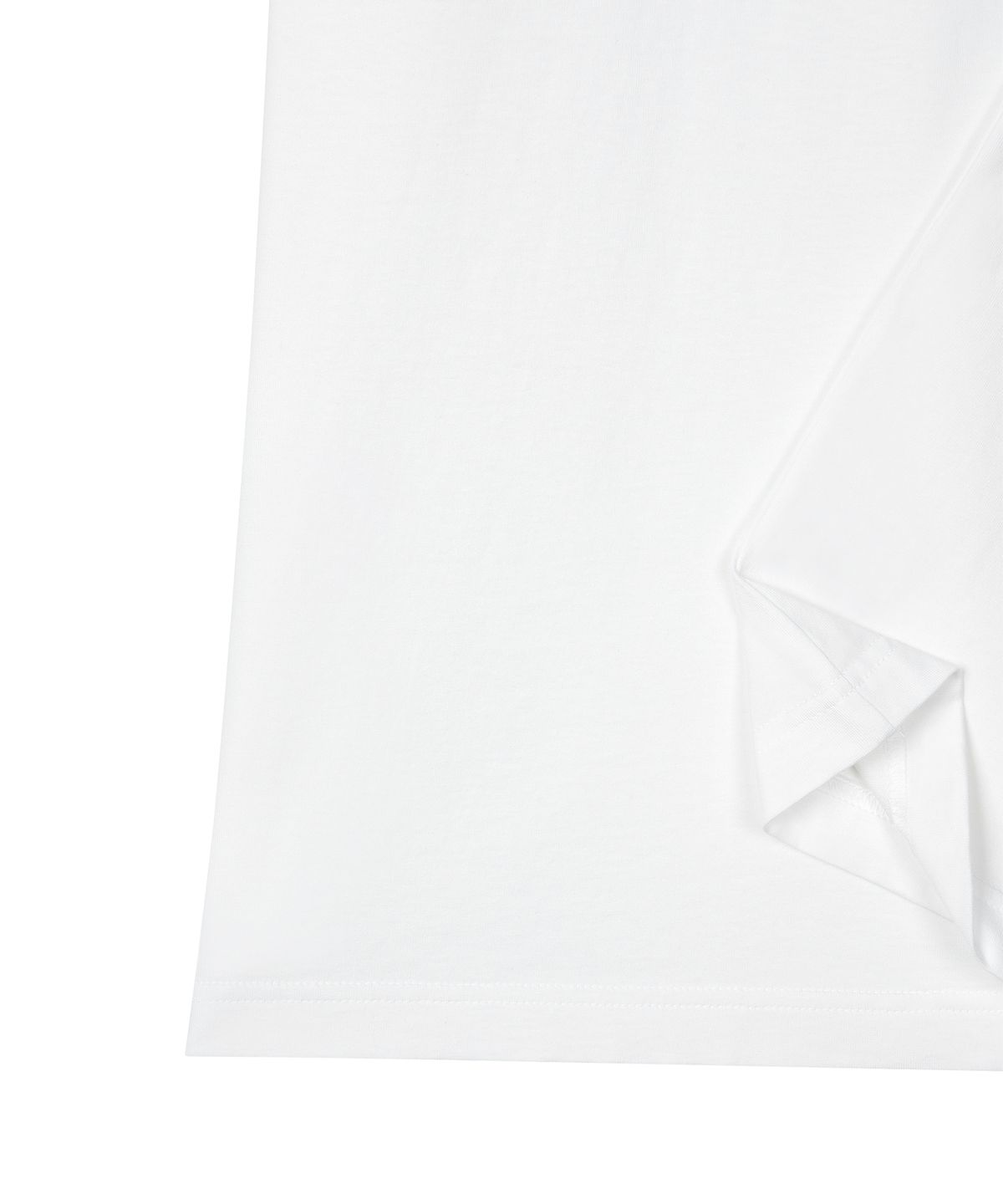고라미스(GORAMIS) 로고 엠브로이더리 반팔 티셔츠 [WHITE]