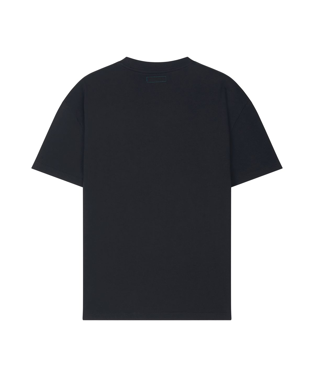 고라미스(GORAMIS) 로고 엠브로이더리 반팔 티셔츠 [BLACK]