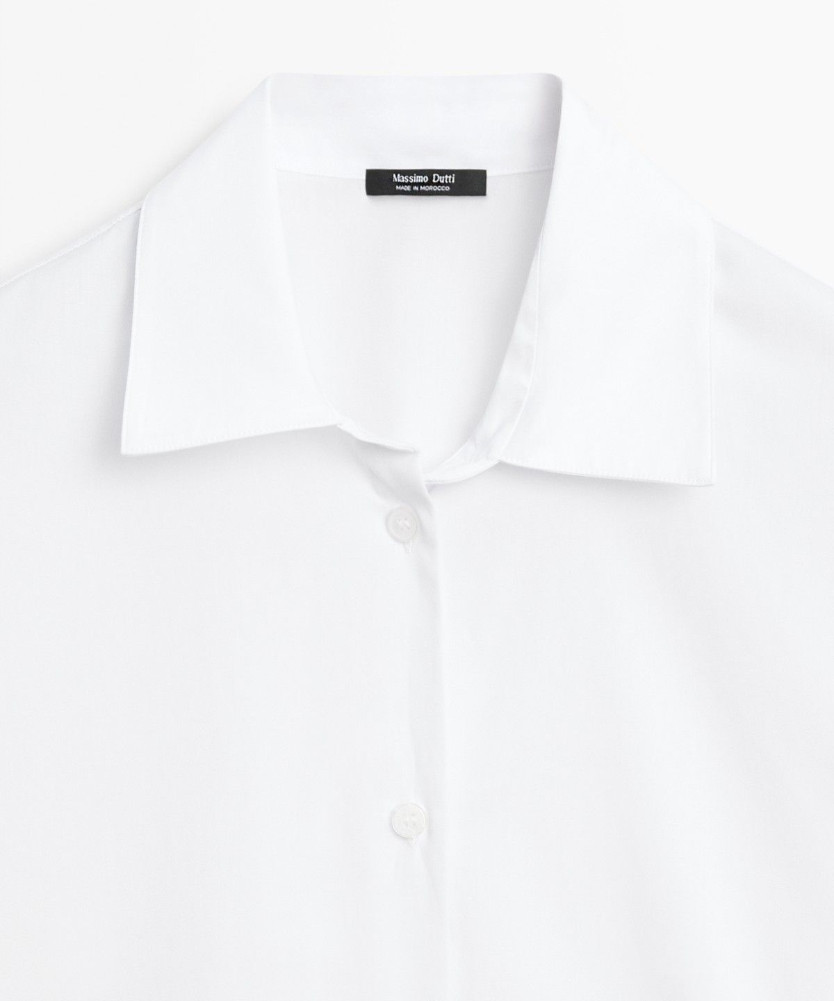마시모두띠(MASSIMO DUTTI) 100% 코튼 포플린 셔츠