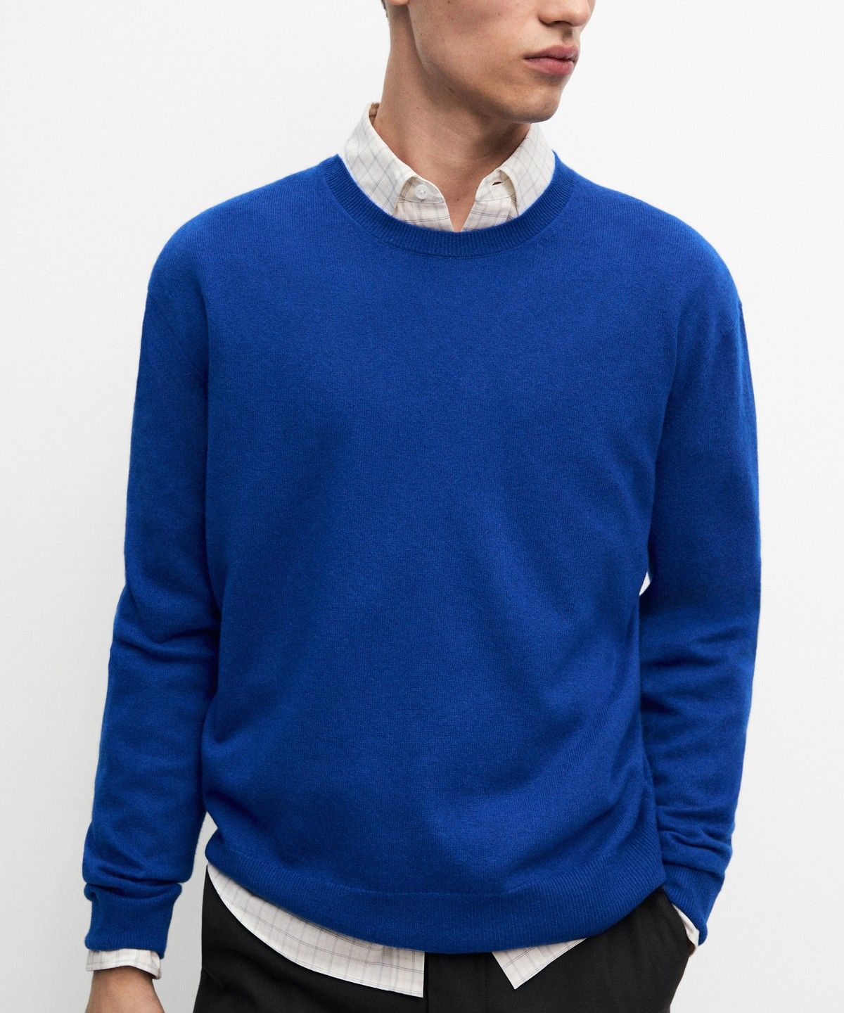 마시모두띠(MASSIMO DUTTI) 100% 캐시미어 립 니트 스웨터