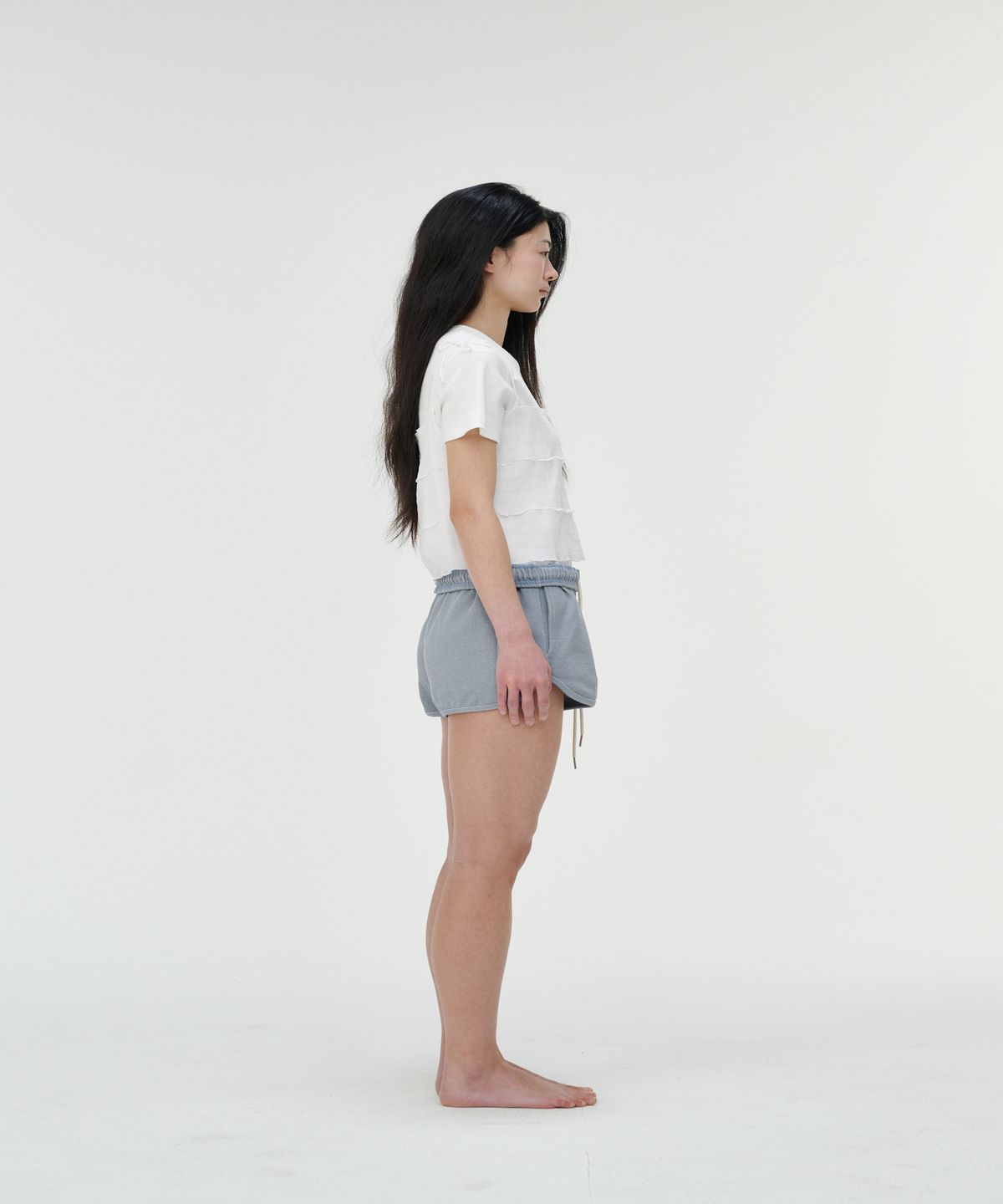 까롯(CARROTTE) Celeb Yoru Tiered Blouse, White