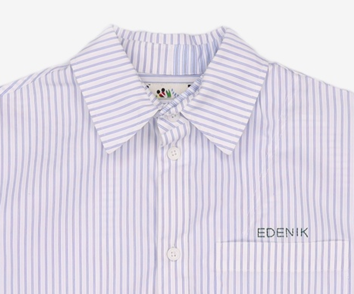 에데닉(EDENIK) 페이크 레이어드 스트라이프 셔츠(블루)_EZS2BL01BU 1