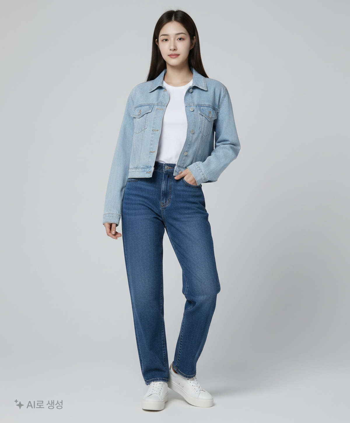 스파오(SPAO) 데님/트러커 재킷 S