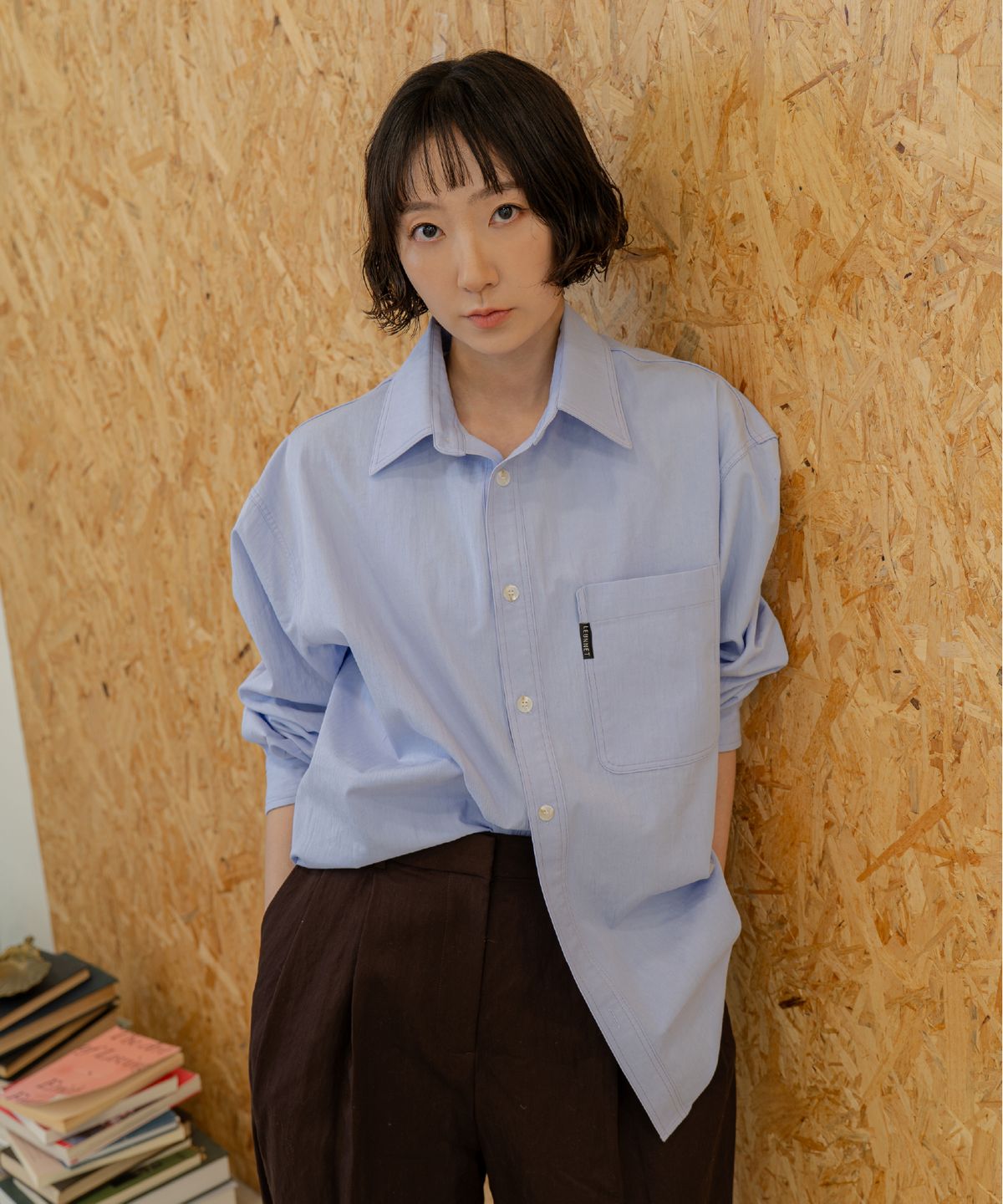 른넷(LEUNNET) 실로 클래식 셔츠 (Silo Classic Shirt) / Violet Blue