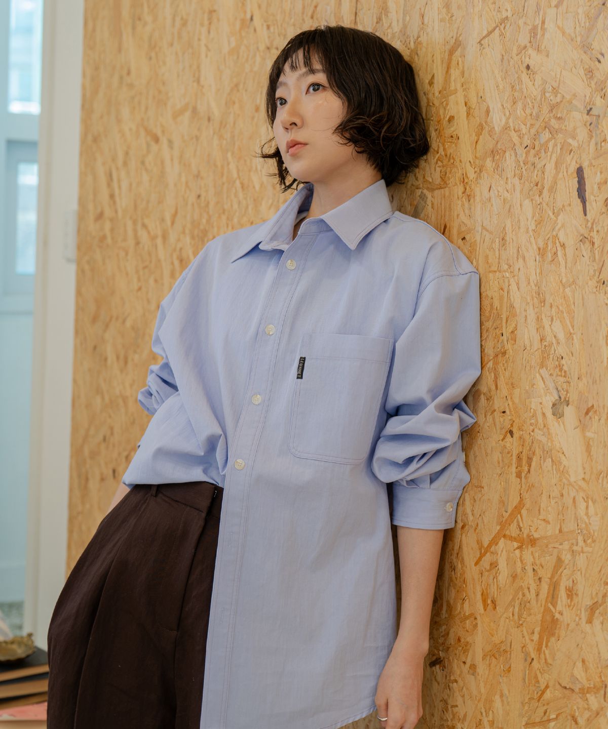 른넷(LEUNNET) 실로 클래식 셔츠 (Silo Classic Shirt) / Violet Blue