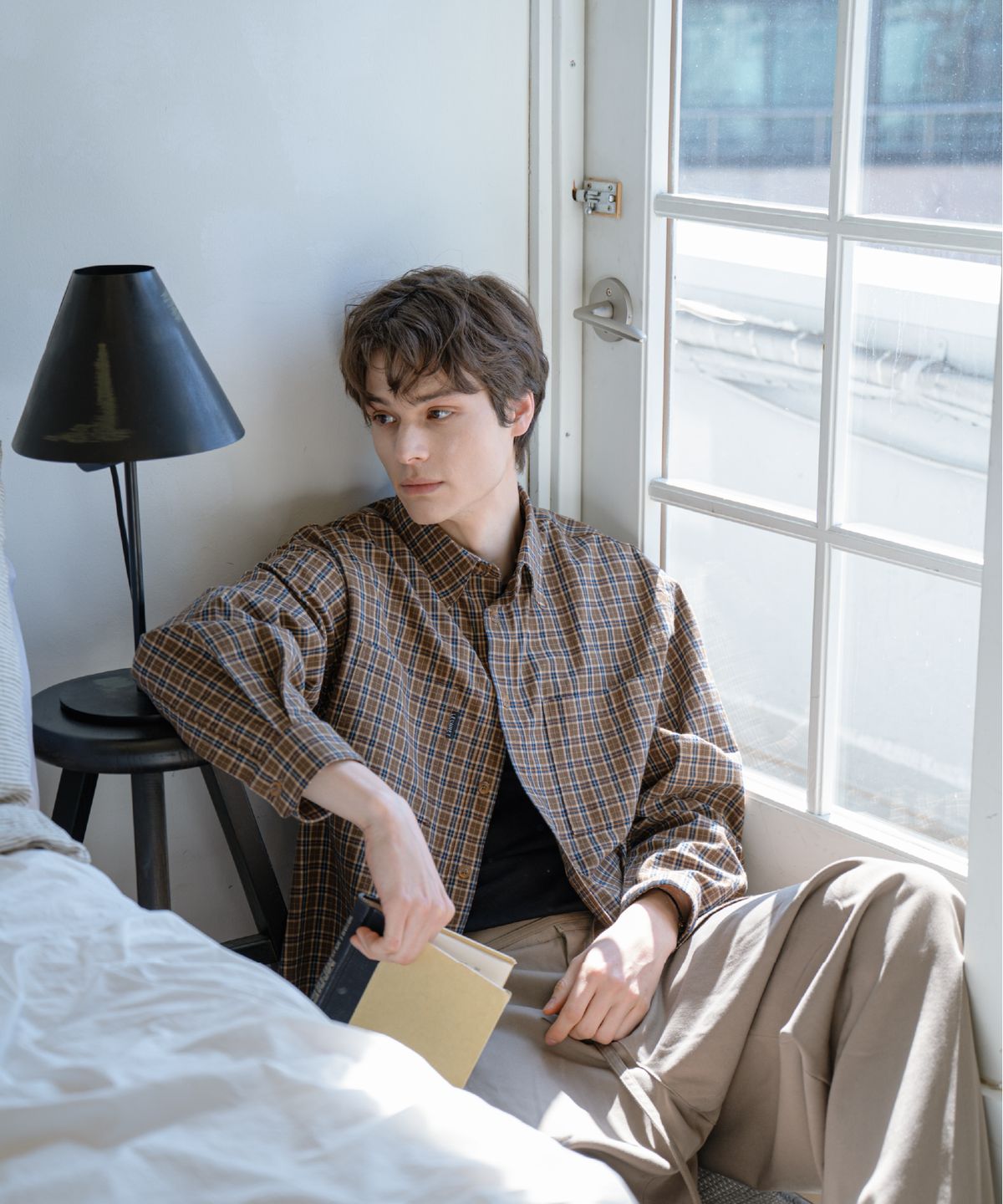 른넷(LEUNNET) 엔조 체크 셔츠 (Enzo Check Shirt) / Brown