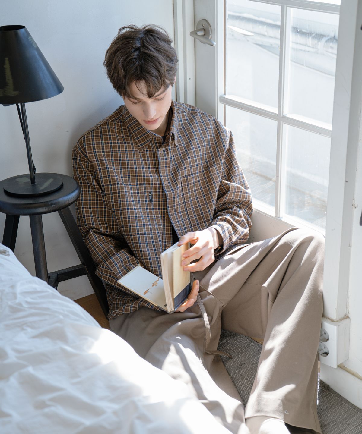 른넷(LEUNNET) 엔조 체크 셔츠 (Enzo Check Shirt) / Brown