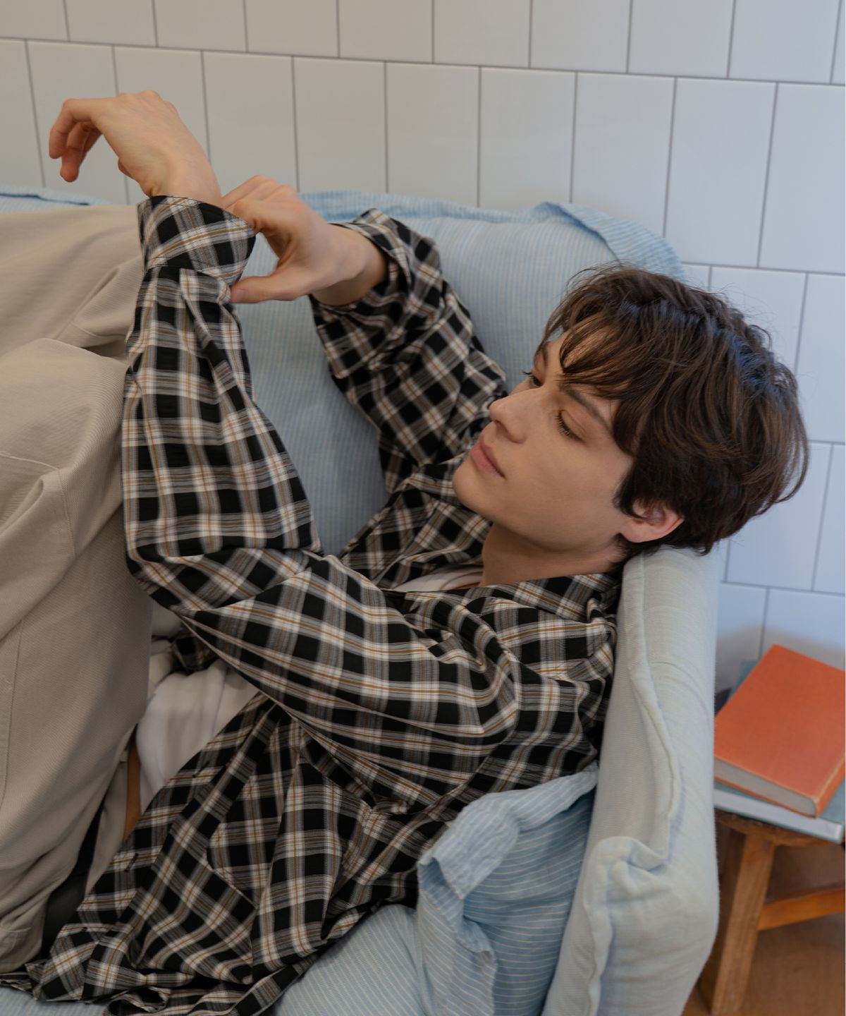 른넷(LEUNNET) 보아즈 체크 셔츠 (Boaz Check Shirt) / Black White