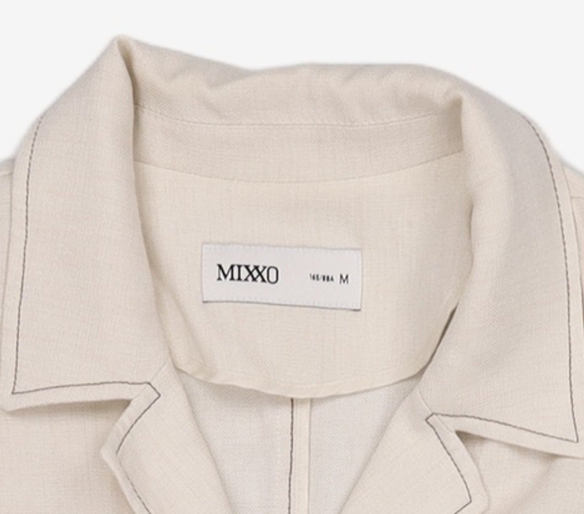 미쏘(MIXXO) 테일러드 스티치 반팔 자켓_MIWJKD601C M