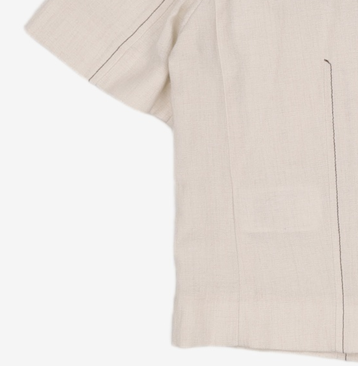 미쏘(MIXXO) 테일러드 스티치 반팔 자켓_MIWJKD601C M