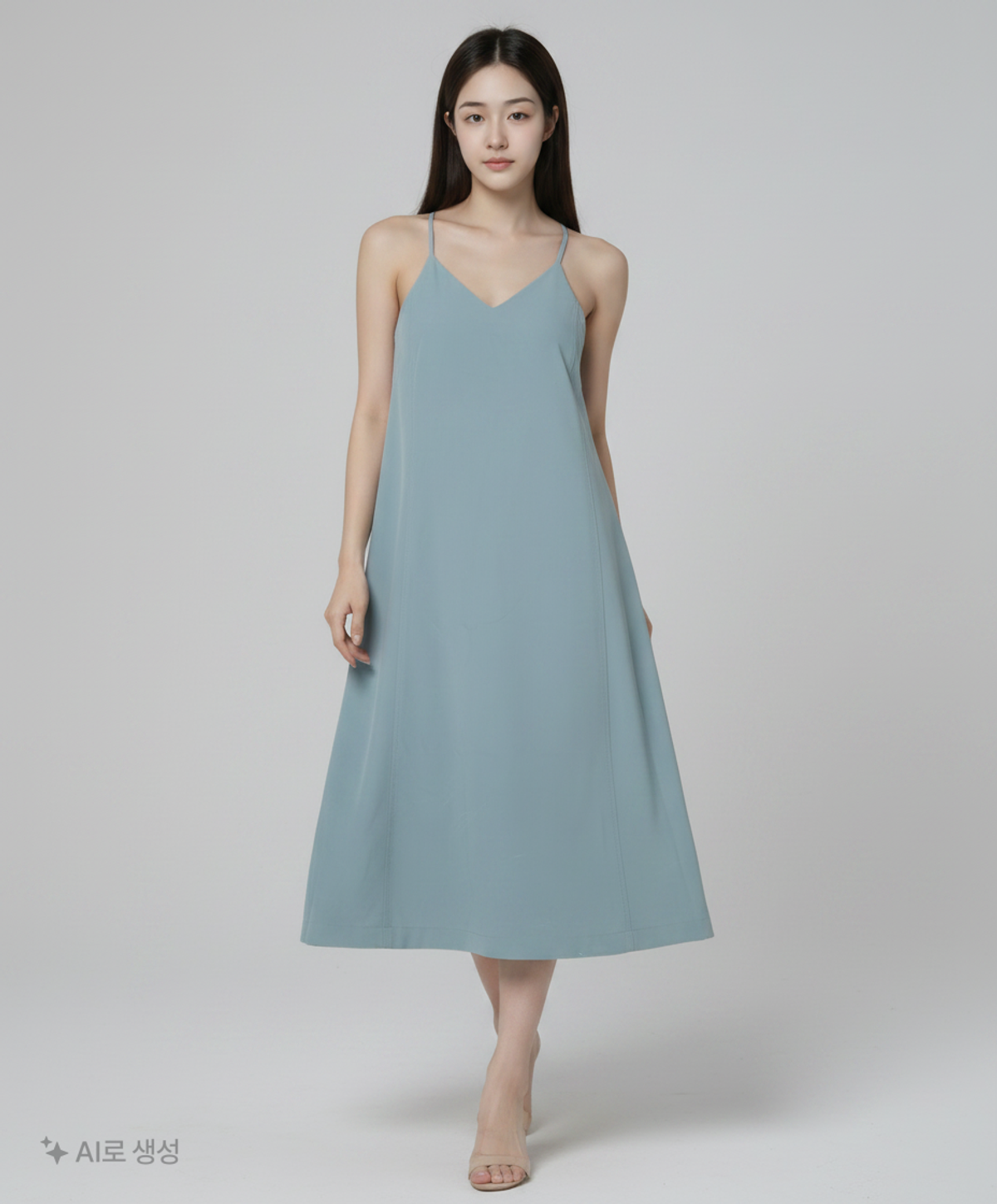 미쏘(MIXXO) X스트링 플레어 뷔스티에 롱 원피스 MIWOWB710B S