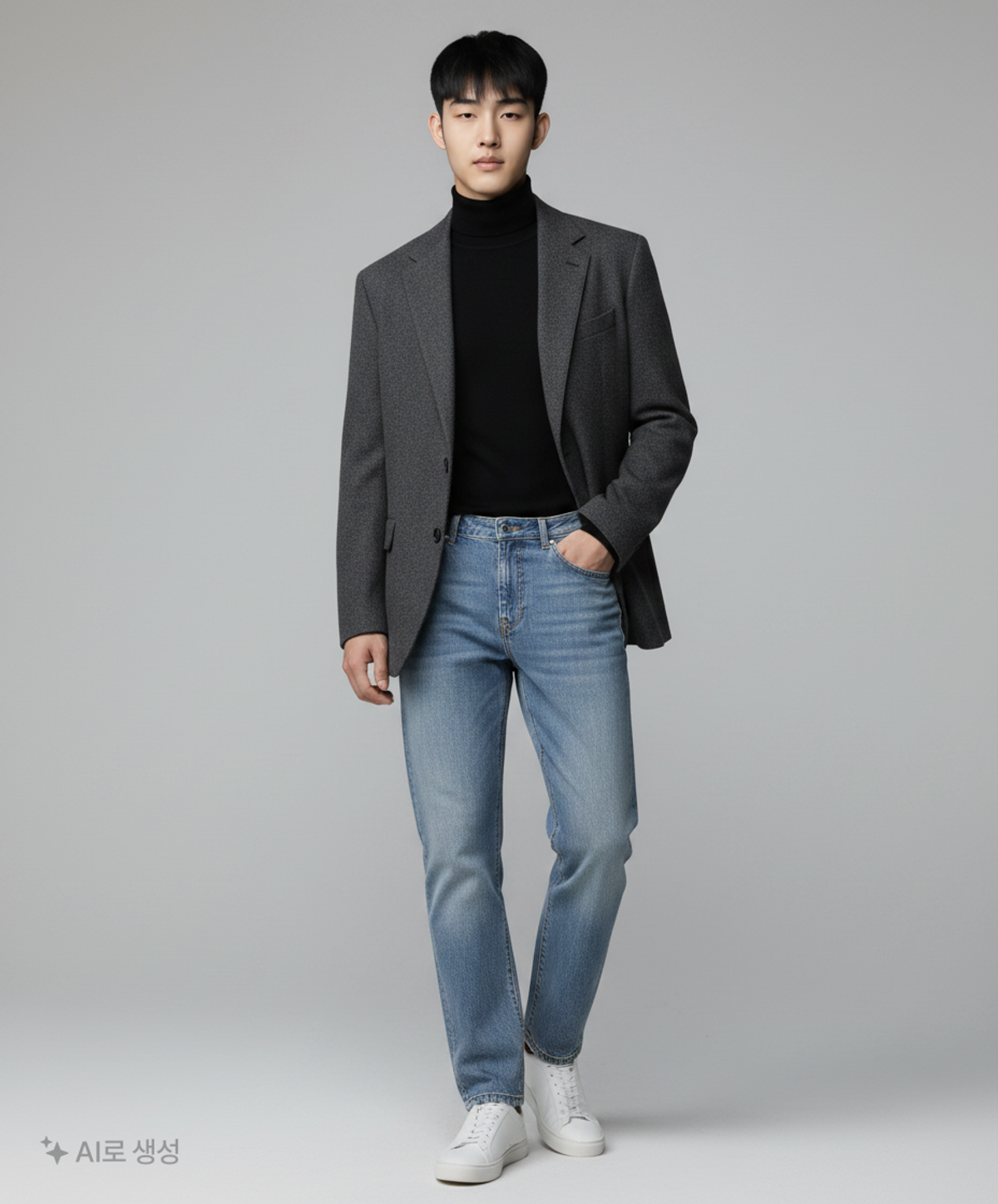 핸스(HANCE) 청/데님 팬츠 48