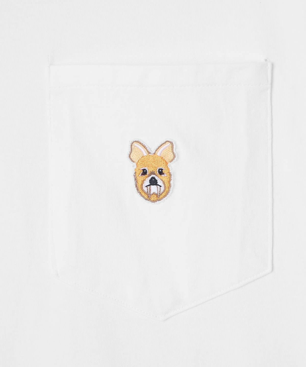 고라미스(GORAMIS) 포켓 고라니 페이스 반팔 티셔츠 [WHITE]
