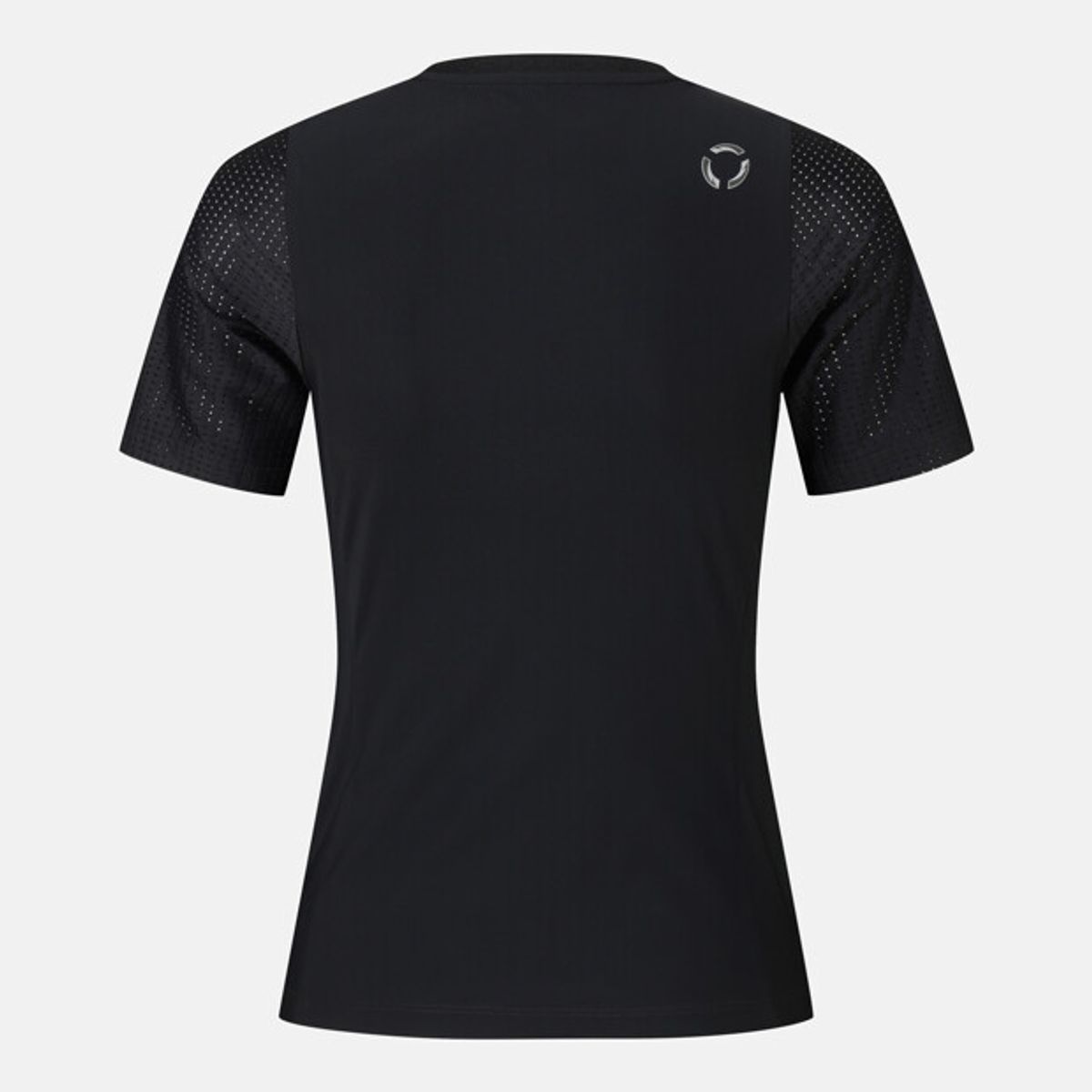 데상트(DESCENTE) 여성 메쉬 슬림핏 반팔 티셔츠 블랙 SR322RTS73