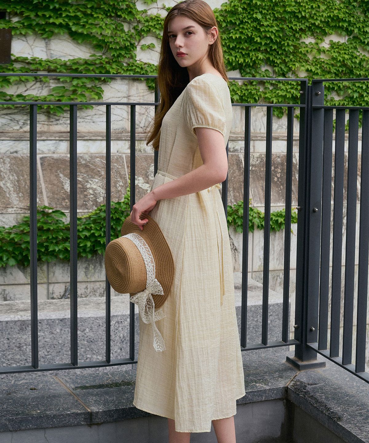 슬로우롤리(SLOWLOLLI) Pure summer dress_2 Colors