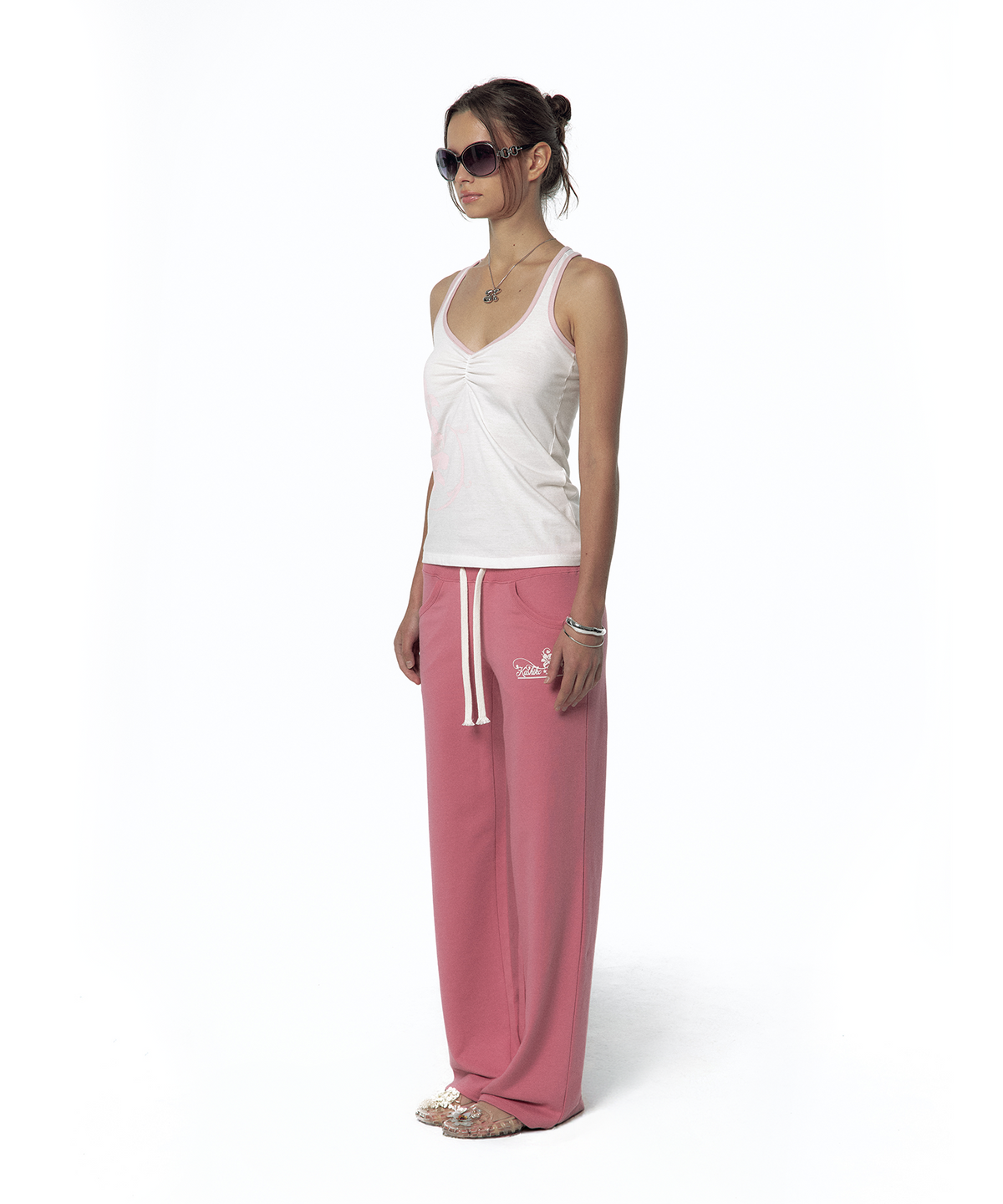 카시코(KASHIKO) Lily Racerback Top White