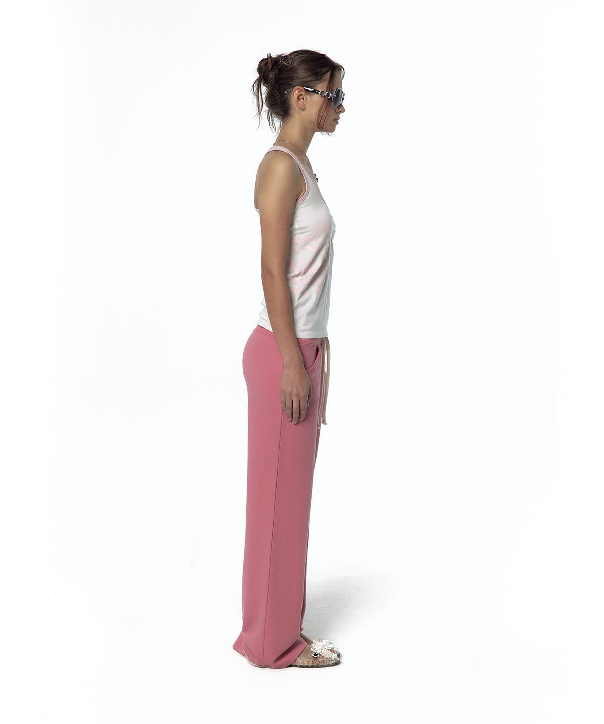 카시코(KASHIKO) Lily Racerback Top White