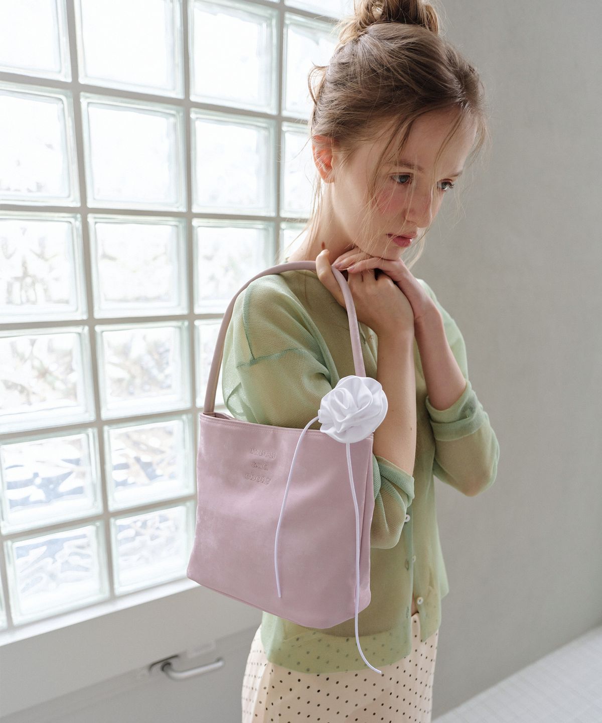 무쿠앤에보니(MUCU AND EBONY) Nearbreeze Bag _ Pink