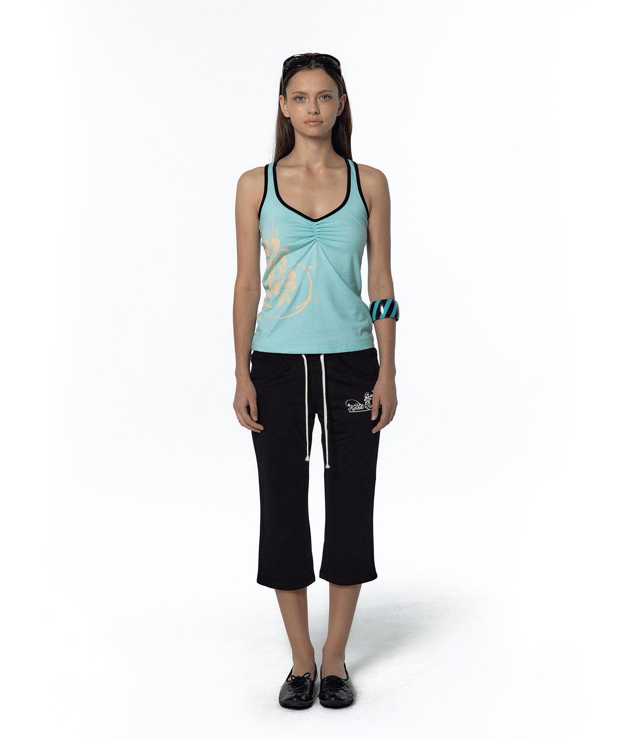 카시코(KASHIKO) Lily Racerback Top Mint