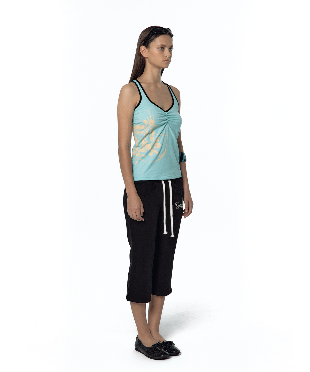 카시코(KASHIKO) Lily Racerback Top Mint