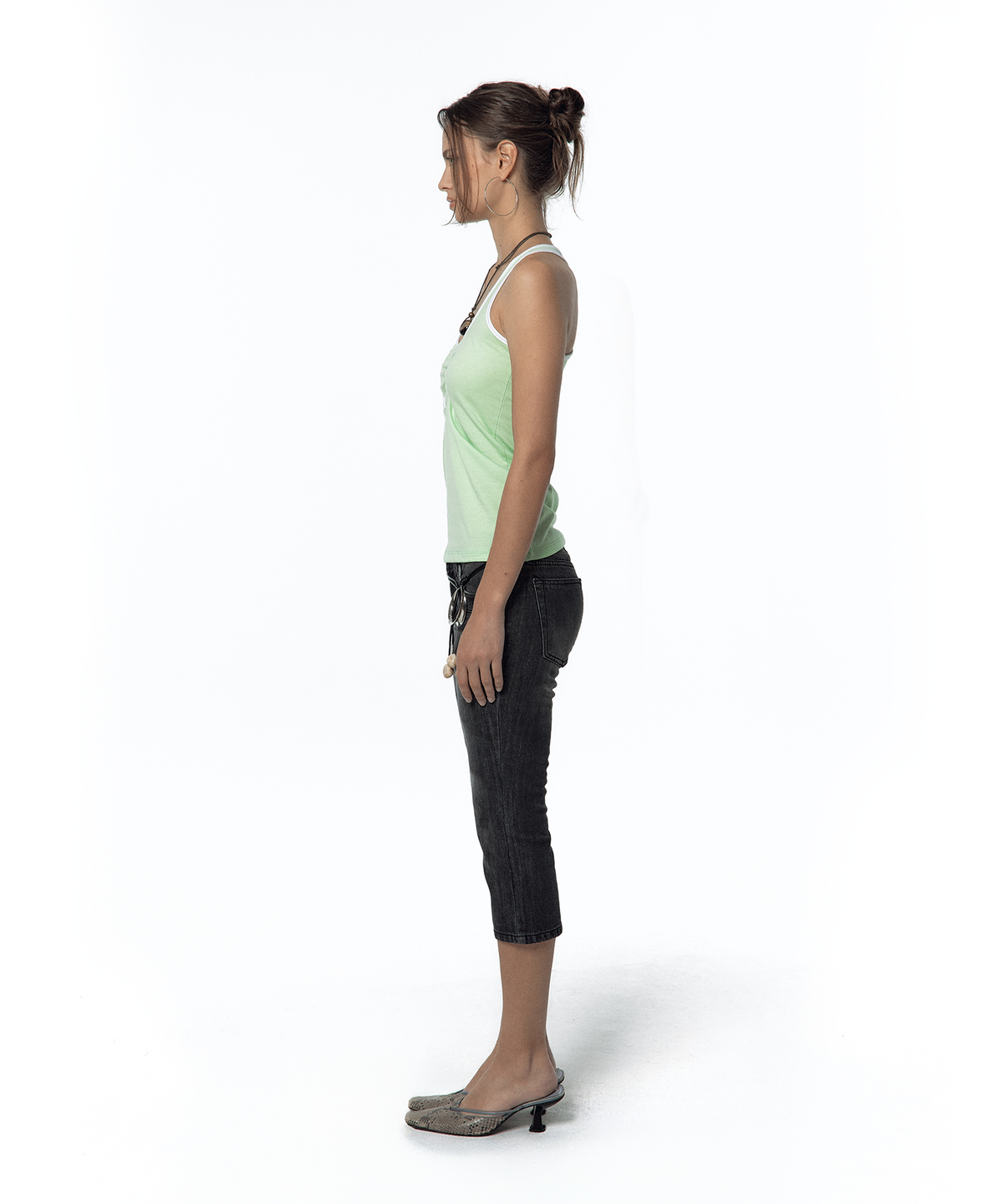 카시코(KASHIKO) Lily Racerback Top Lime