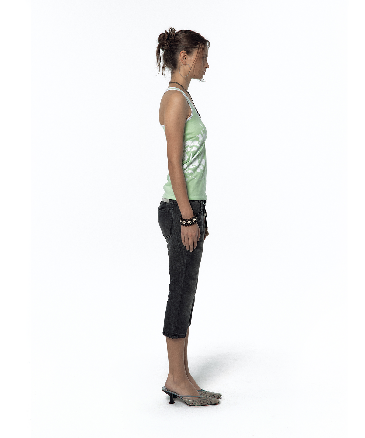 카시코(KASHIKO) Lily Racerback Top Lime