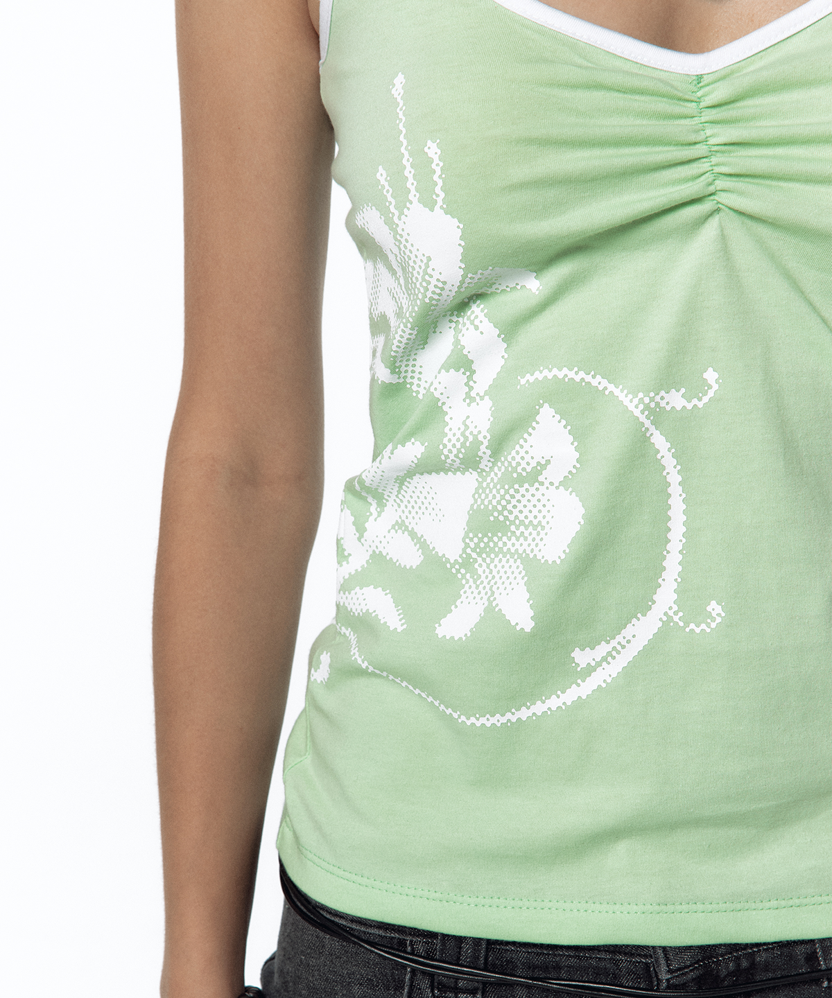 카시코(KASHIKO) Lily Racerback Top Lime