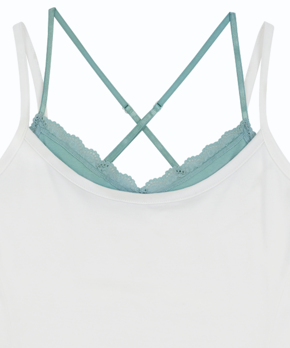 카시코(KASHIKO) Nessa Lace Top White-Mint
