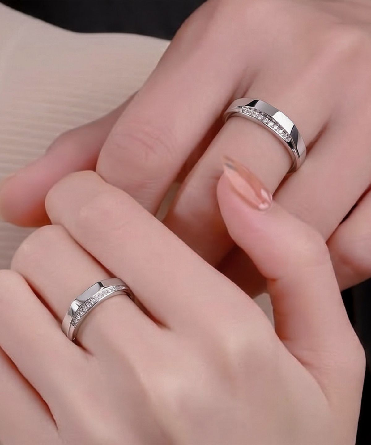 엘렌쥬얼리(HELENE JEWELRY) 실버 Silver 925 에일린 커플 링 은 반지