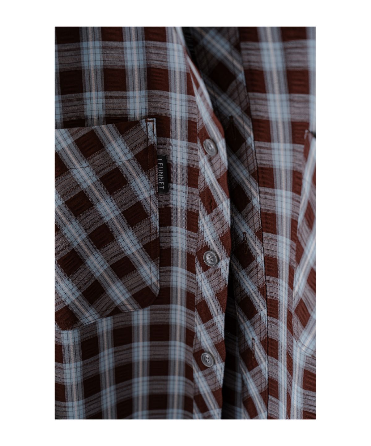른넷(LEUNNET) 보아즈 체크 셔츠(Boaz Check Shirt) / Brown Blue
