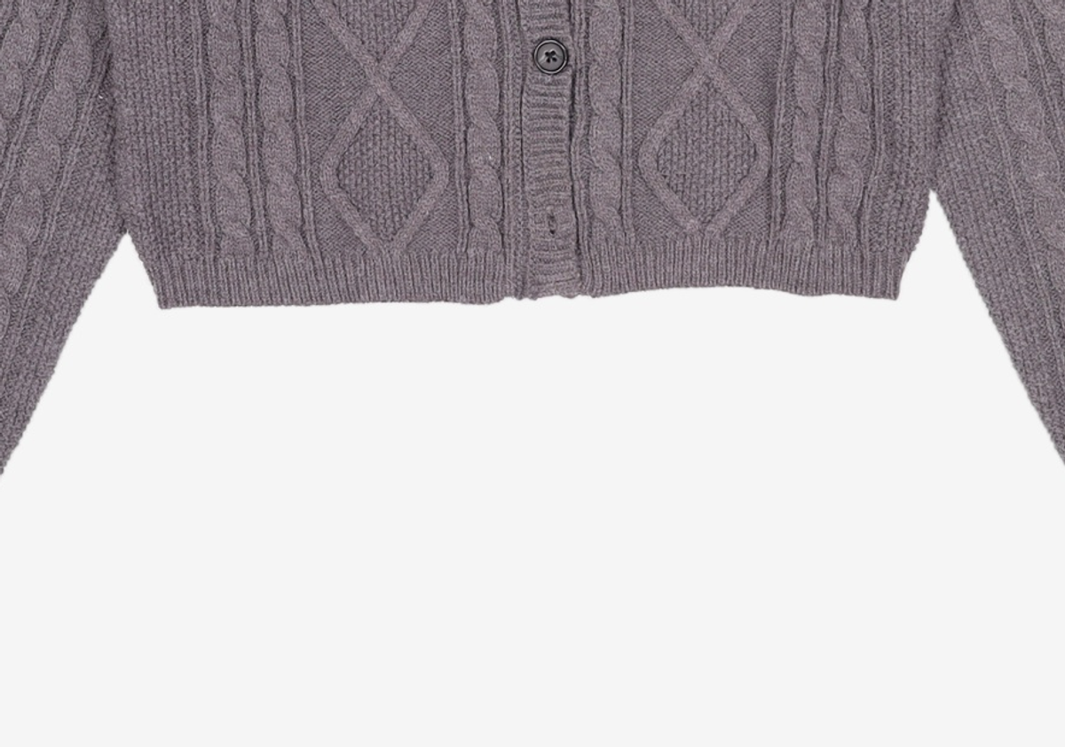 미쏘(MIXXO) 변형케이블 크롭 가디건_MIWCKDT56T M