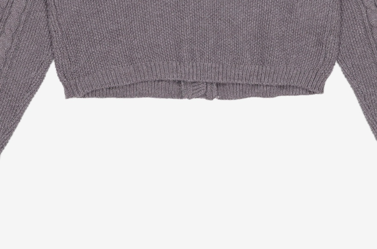 미쏘(MIXXO) 변형케이블 크롭 가디건_MIWCKDT56T M