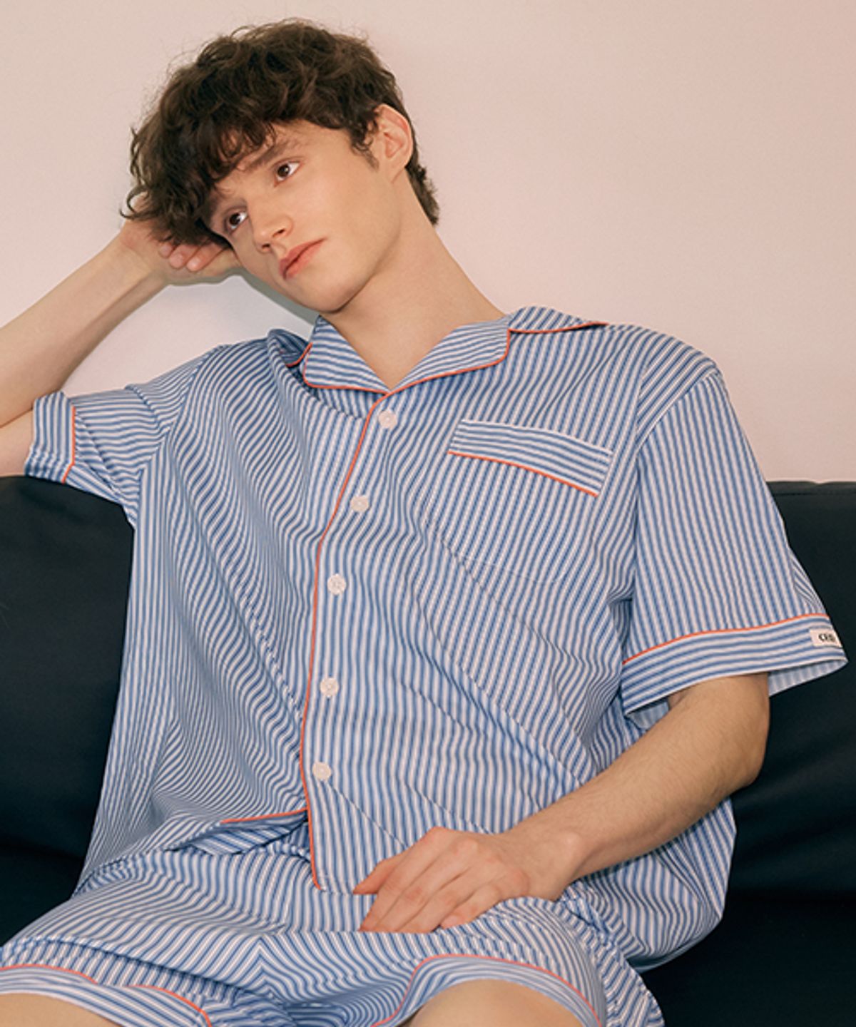 세이드(CEID) [2PACK] [uni] 클래식 스카이 앰버 반팔 파자마 셋업
