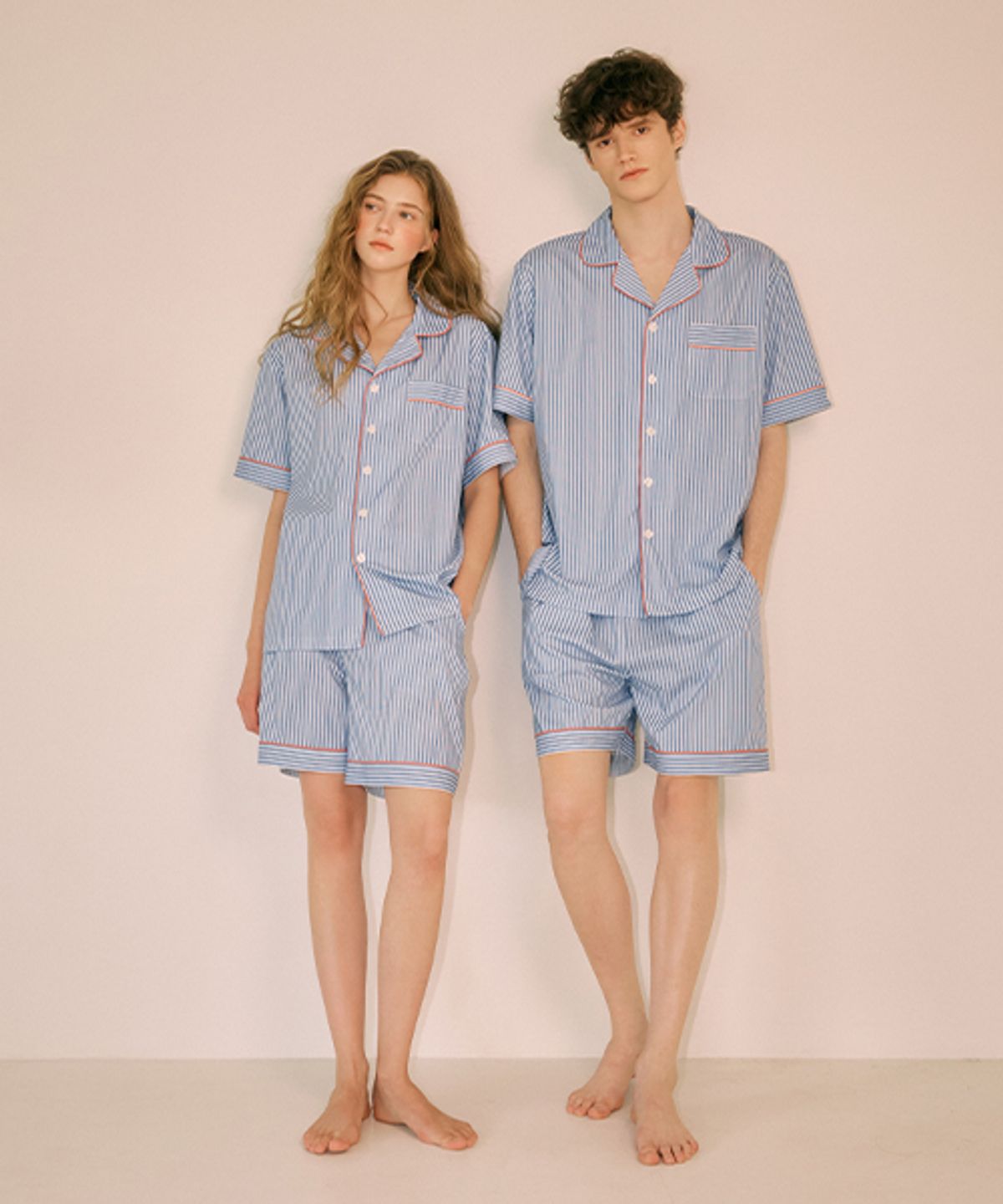 세이드(CEID) [2PACK] [uni] 클래식 스카이 앰버 반팔 파자마 셋업