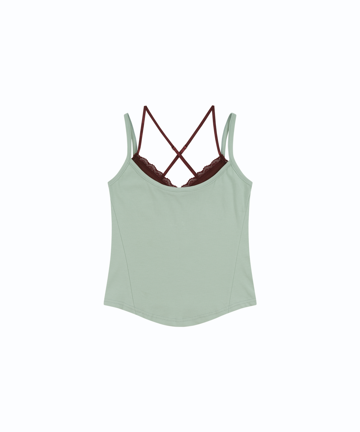 카시코(KASHIKO) Nessa Lace Top Mint-Wine