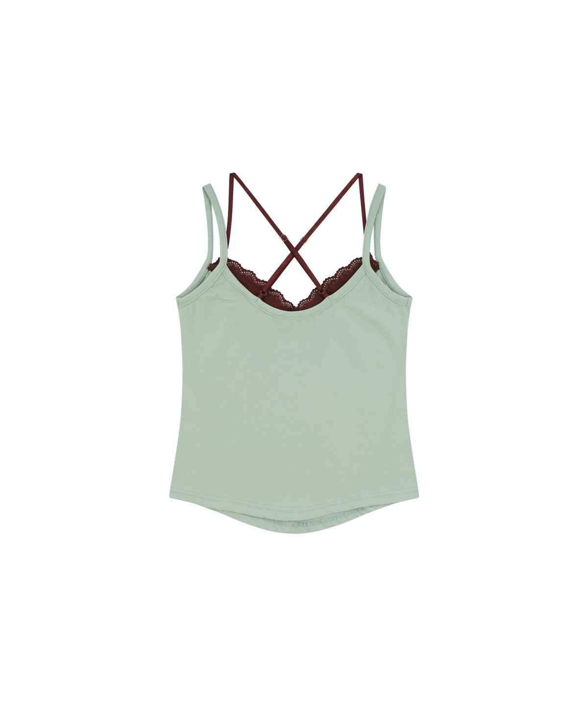 카시코(KASHIKO) Nessa Lace Top Mint-Wine
