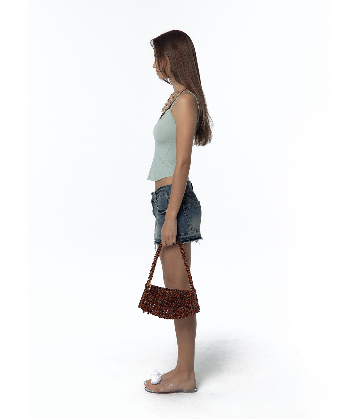 카시코(KASHIKO) Nessa Lace Top Mint-Wine