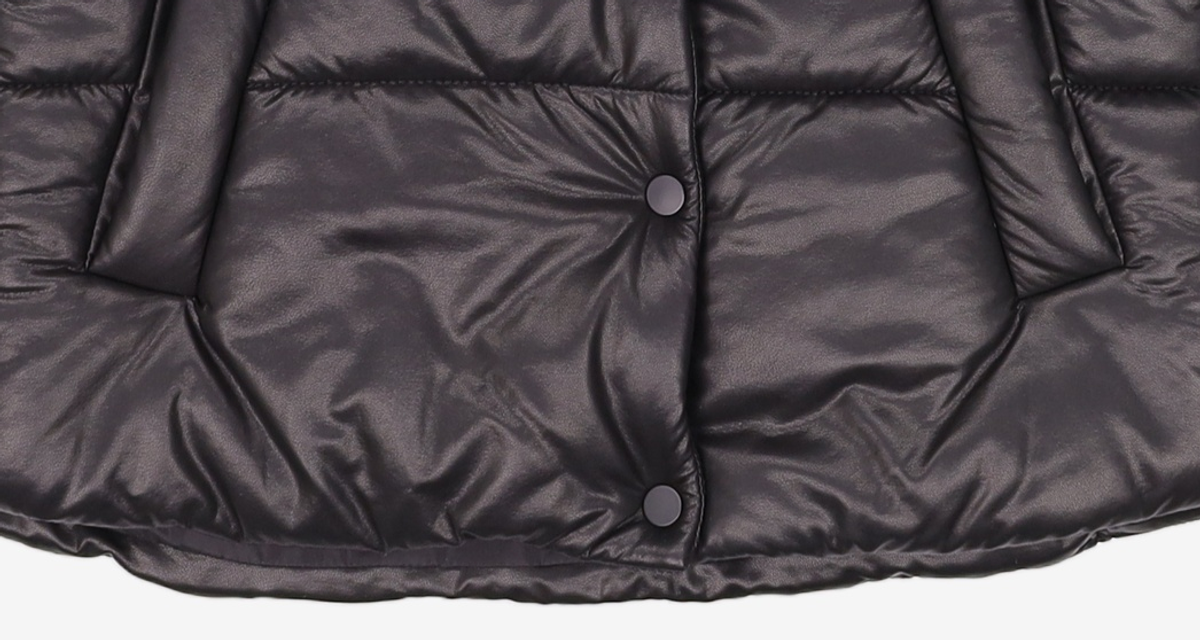 미쏘(MIXXO) 비건레더 패딩조끼 MIWJPCV22C M