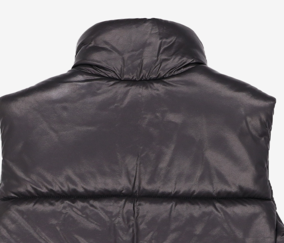 미쏘(MIXXO) 비건레더 패딩조끼 MIWJPCV22C M