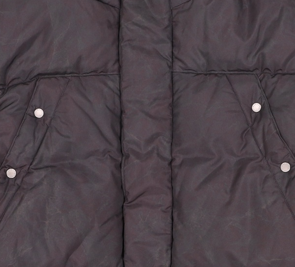 애드오프(ADDOFF) MOLDY DYED PUFFER JACKET BLACK L