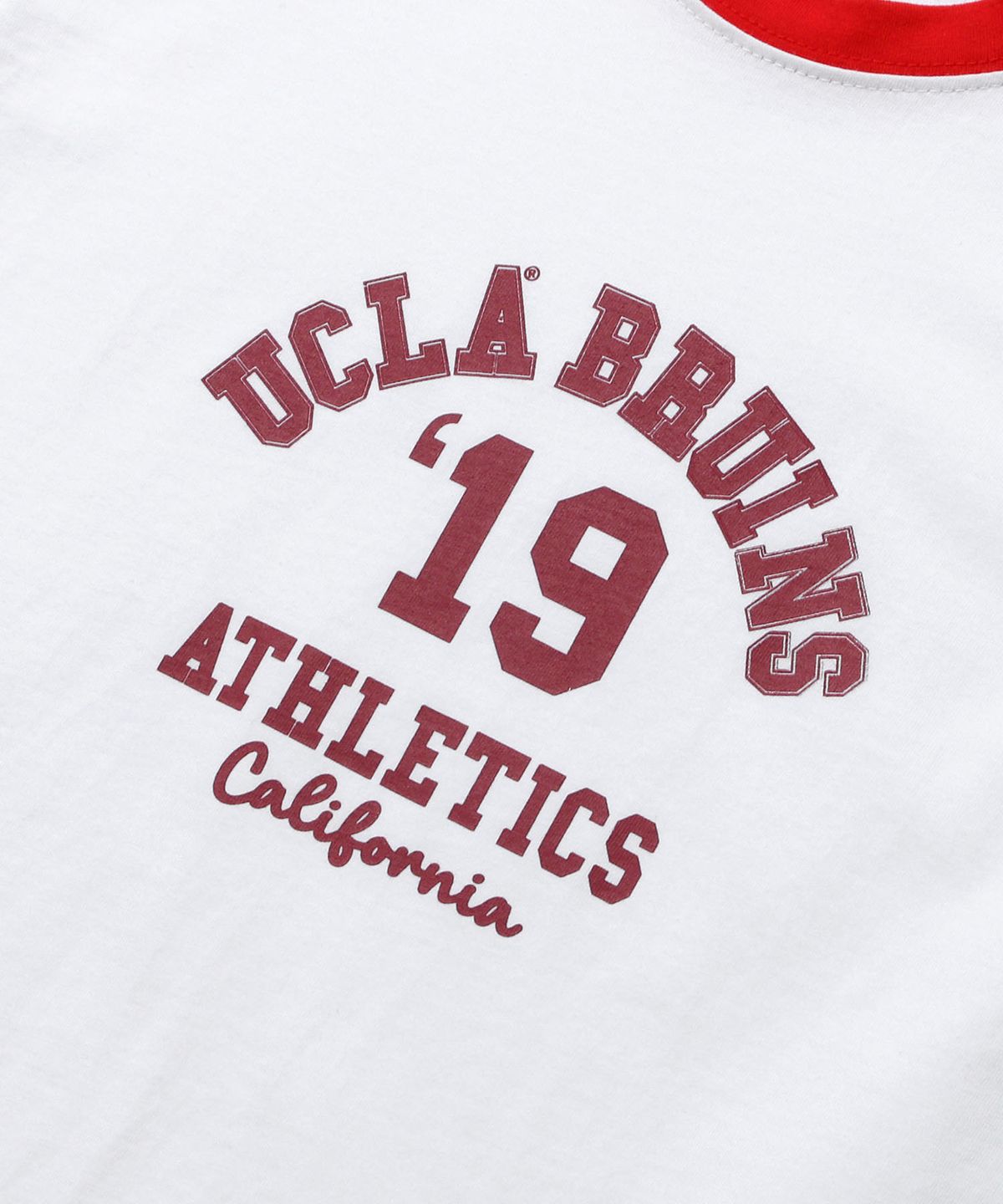 유씨엘에이(UCLA) 여성 19UCLA 링거 배색 반팔티(UC6STAC)