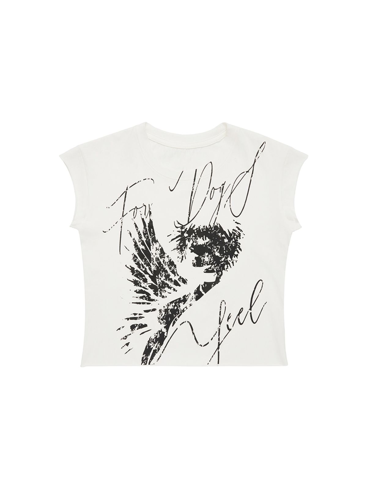 와이이이엘(YEEL) ROCKSTAR CAP SLEEVE T-SHIRT WHITE