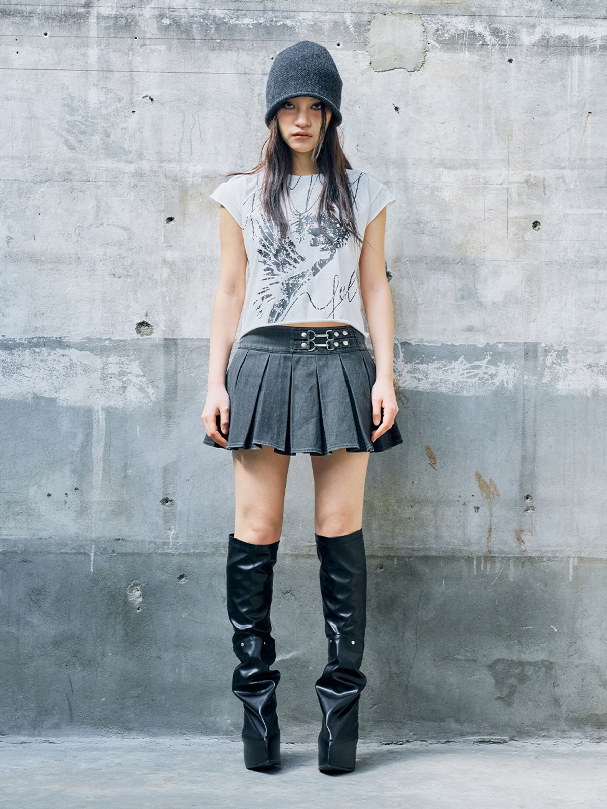 와이이이엘(YEEL) ROCKSTAR CAP SLEEVE T-SHIRT WHITE