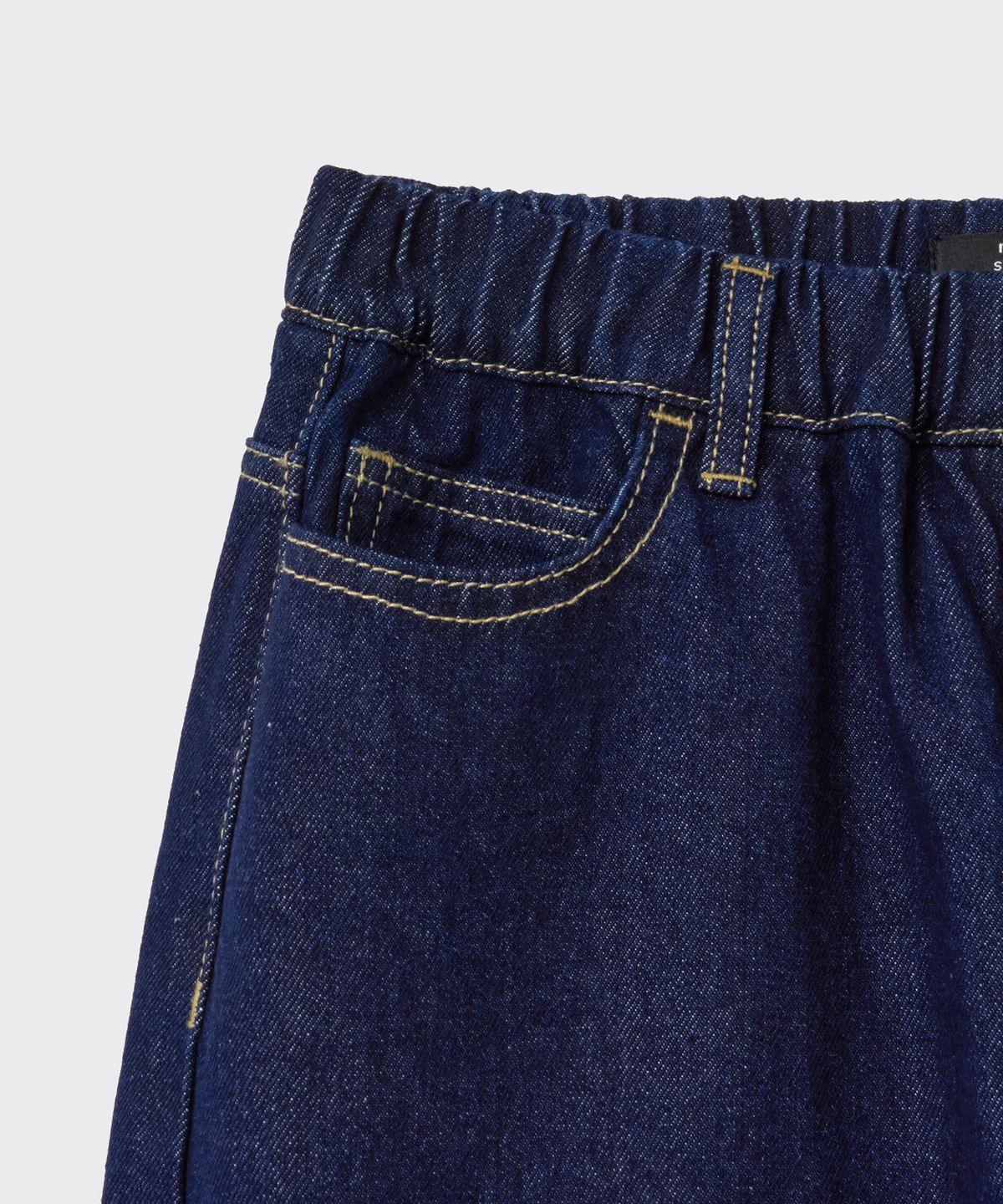 무신사 스탠다드 키즈(MUSINSA STANDARD KIDS) 커브드 데님 팬츠 [딥 인디고]
