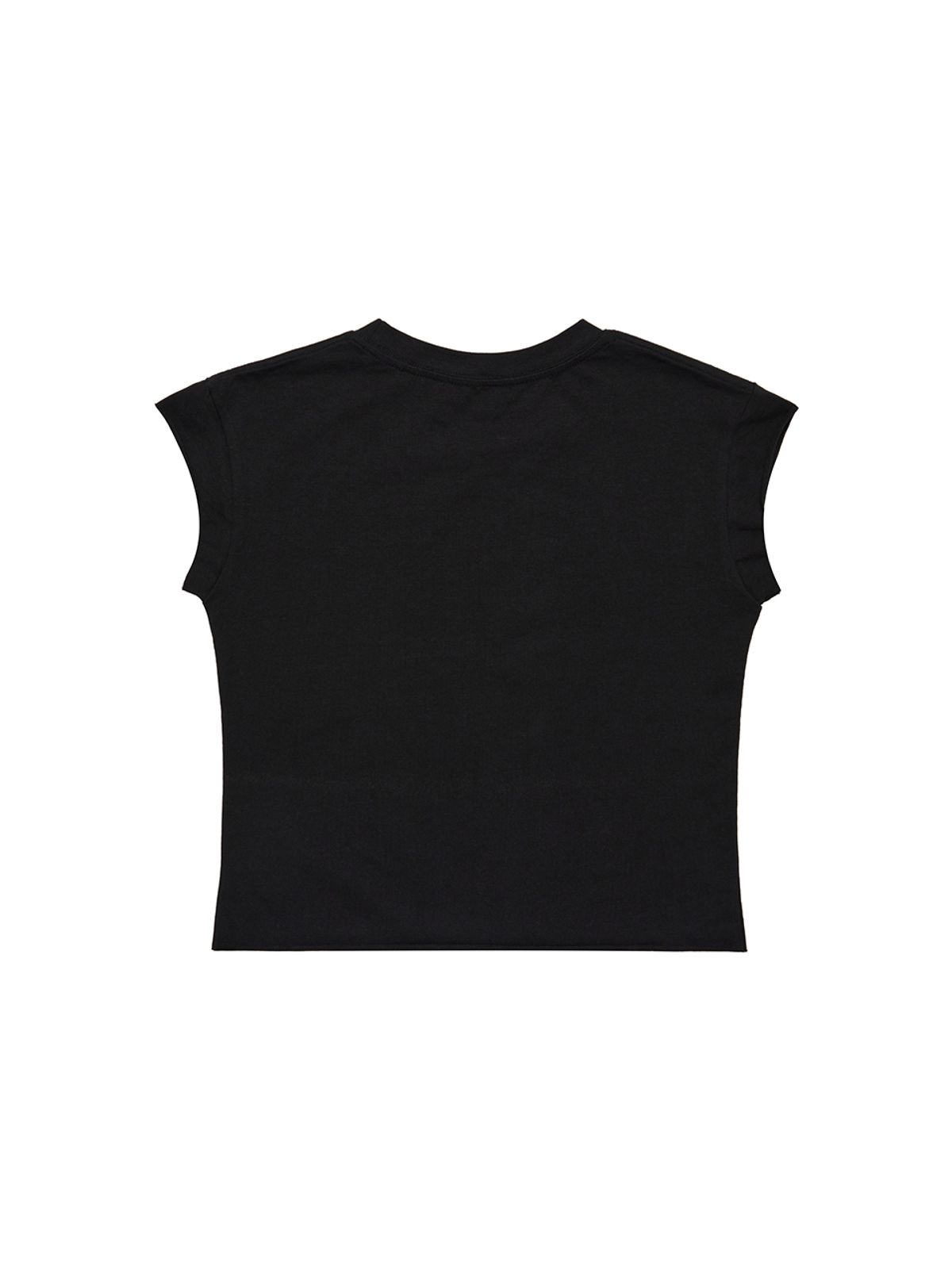 와이이이엘(YEEL) ROCKSTAR CAP SLEEVE T-SHIRT BLACK