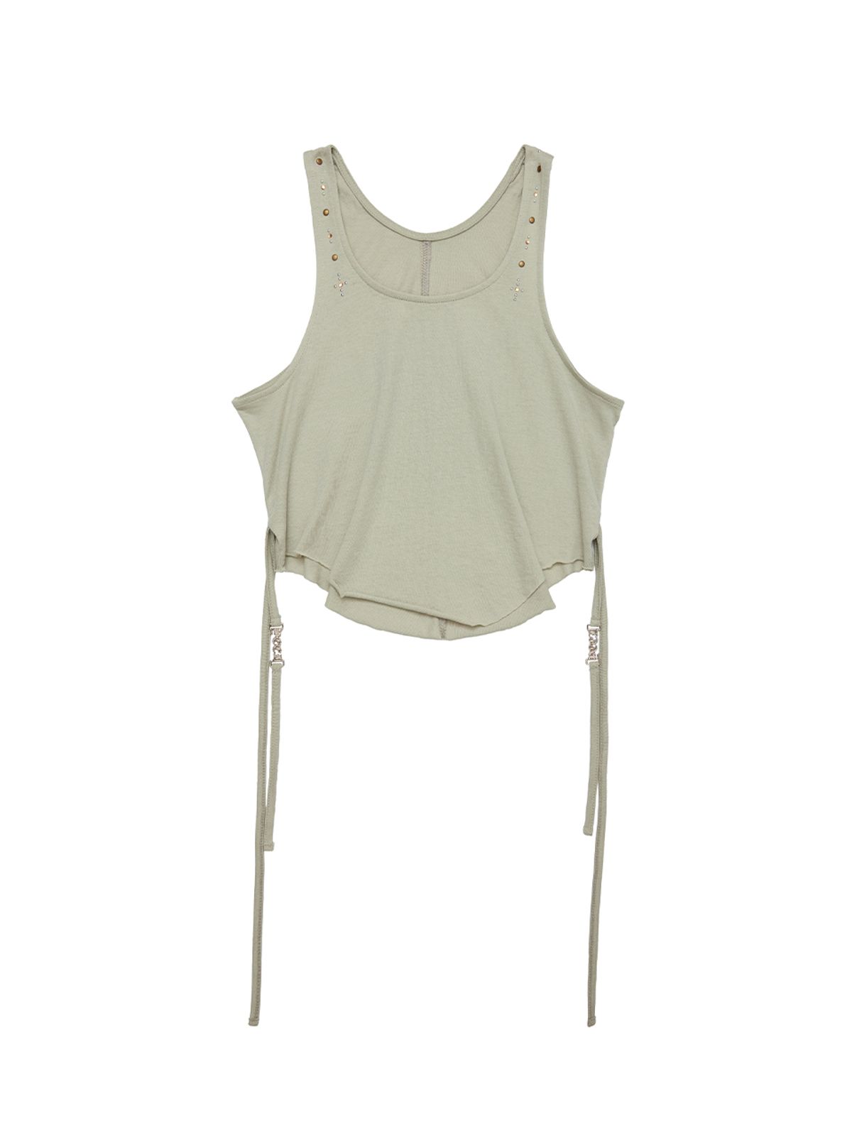 와이이이엘(YEEL) SIDE STRING TANK TOP KHAKI