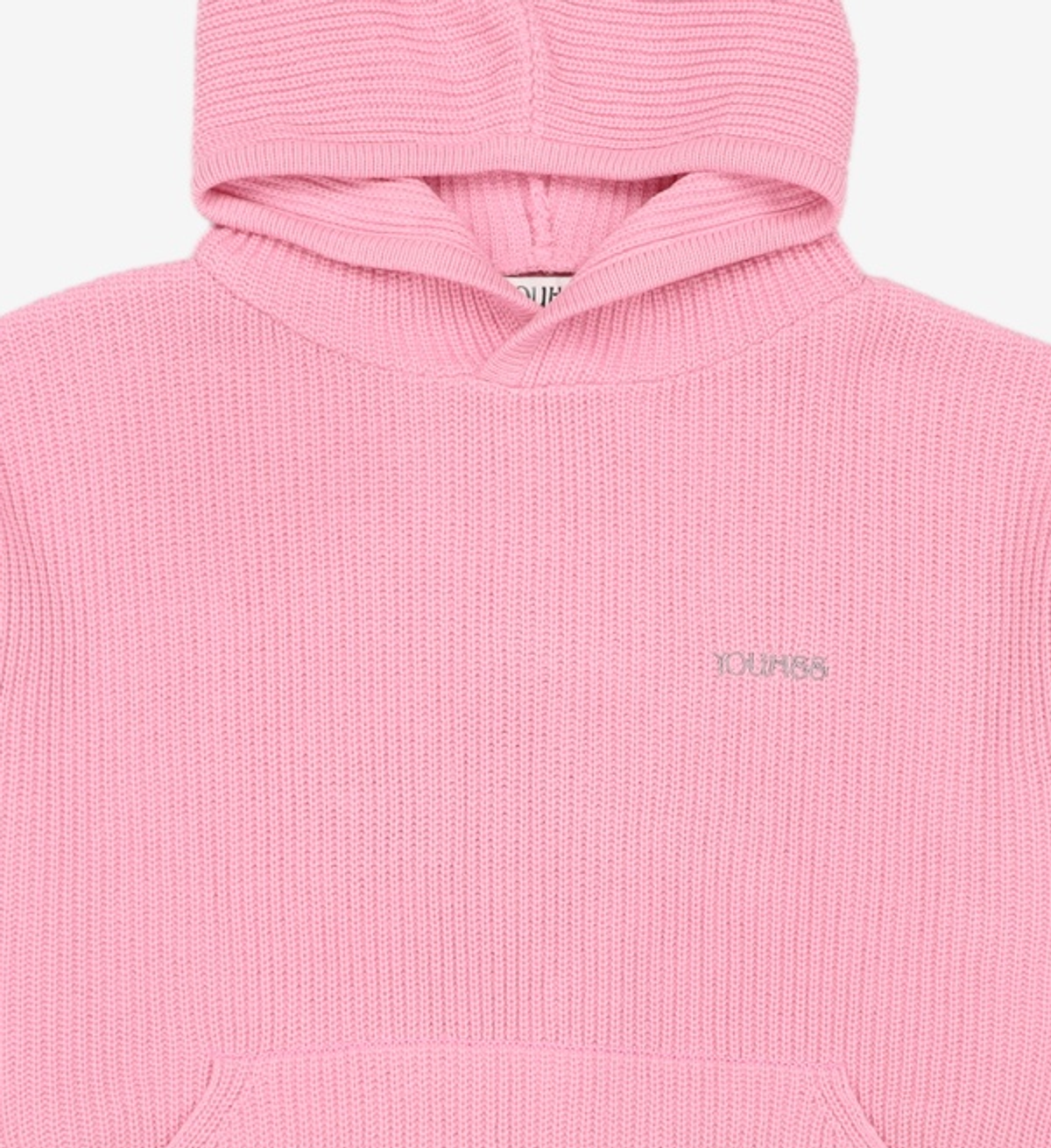 유희(YOUHEE) STAR KNIT HOODIE PINK FREE